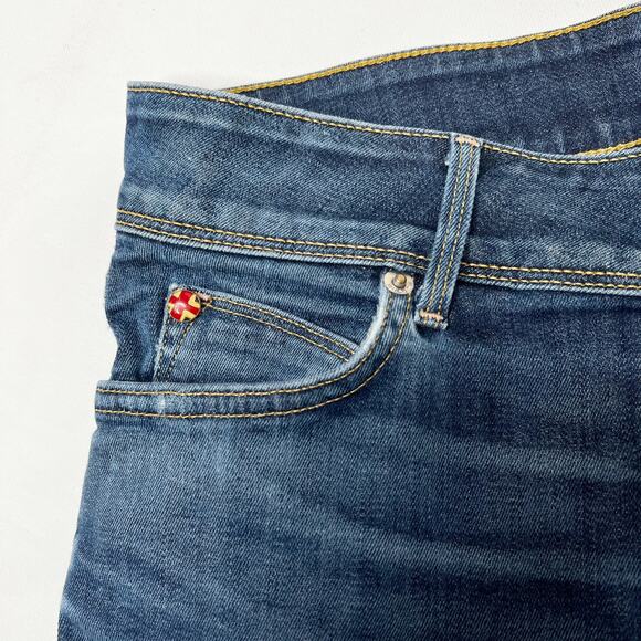 Hudson Croxley Mid Thigh Mid-Rise Cuffed Denim Shorts Stel size 24 - Picture 9 of 12